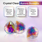 Asfour Crystal Ball Prism Suncatchers Box of 40 - 40mm, #701 - Clear AB Crystal Prism Hanging Ball, Sun Catcher Crystal, Window Crystal Ball, 1 Hole