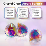 Asfour Crystal Ball Prism Suncatchers Box of 12 - 50mm, #701 - Clear AB Crystal Prism Hanging Ball, Sun Catcher Crystal, Window Crystal Ball, 1 Hole