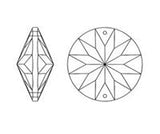 Asfour Sunflower Suncatcher Box of 68 - 45mm - Sunflower Crystal Prism - Rainbow Maker Crystal Prism - Decoration Ideas #1040 - 2 Holes