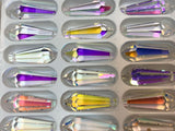 Asfour Crystal AB Icicle Drop Suncatcher Prisms (1.5-inch) Chandelier Part - Box of 420 #401