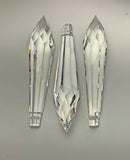 Asfour Crystal Prism Clear Spear Drop Suncatcher Crystals - 76mm #485 - Box of 168