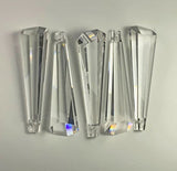 Box of 48 - Clear Asfour Crystal, 100mm, #505 - Lamp Part, Clear Prisms 6-sided Graduated Drop, Chandelier Parts, Lighting Parts, Chandelier Part, Crystal Sun Catcher - 1 Hole