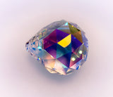 Asfour Crystal Ball Prism Suncatchers Box of 40 - 40mm, #701 - Clear AB Crystal Prism Hanging Ball, Sun Catcher Crystal, Window Crystal Ball, 1 Hole