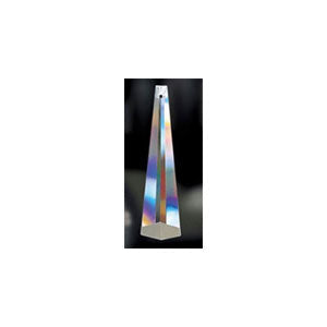 Clear Asfour Crystal, 63mm, #505 - Lamp Part, Clear Prisms 6-sided Graduated Drop, Chandelier Parts, Lighting Parts, Chandelier Part, Crystal Sun Catcher - 1 Hole