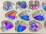 Ab - Asfour Crystal Hearshaped Prism Suncatcher 40mm #870 (Box of 100) Wholesale