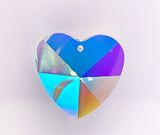Ab - Asfour Crystal Hearshaped Prism Suncatcher 40mm #870 (Box of 100) Wholesale