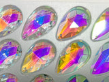 Asfour Crystal AB Pear Shape Prism Suncatcher 2in #872 (Box of 135) Wholesale