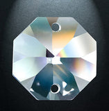 Asfour Octagon Crystal Beads Suncatcher Prisms - 24mm #1080 (2-Hole) Box of 368