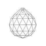Clear Asfour Crystal Prism Hanging Ball Box of 260 - 20mm, #701 - Window Sun Catcher Crystal Ball, Crystal Disco Ball, Light Pull Crystal - 1 Hole