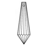 Clear Icicle Drop Pendant Crystal Prisms Box of 420 - 38mm, #401- Chandelier Parts, Lead Crystal Prisms, Lamp Décor Parts, Geometric Prisms - 1 Hole