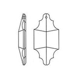 Asfour Pendeloque Crystals Wholesale (2.5-inch) Suncatchers (Box of 98) #913 (1-hole)