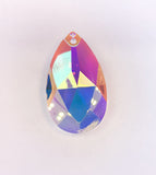 Asfour Crystal AB Pear Shape Prism Suncatcher 2in #872 (Box of 135) Wholesale