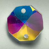 Asfour Crystals Wholesale Clear AB Octagon Prisms - 14mm #1080 (2-hole) Box of 2000