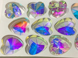 Ab - Asfour Crystal Heartshape (40x40)mm #870 Hanging Sun catchers Chandelier Prisms