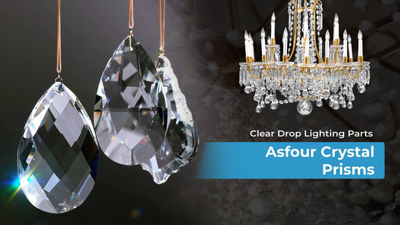 Clear Drop Lighting Parts Asfour Crystal Prisms