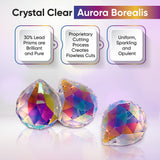 Box of 12 - 50mm - Clear Ab sun-catcher-crystals, #701, Sun Catcher Crystal, Window Crystal Ball, crystal-prisms hanging crystals