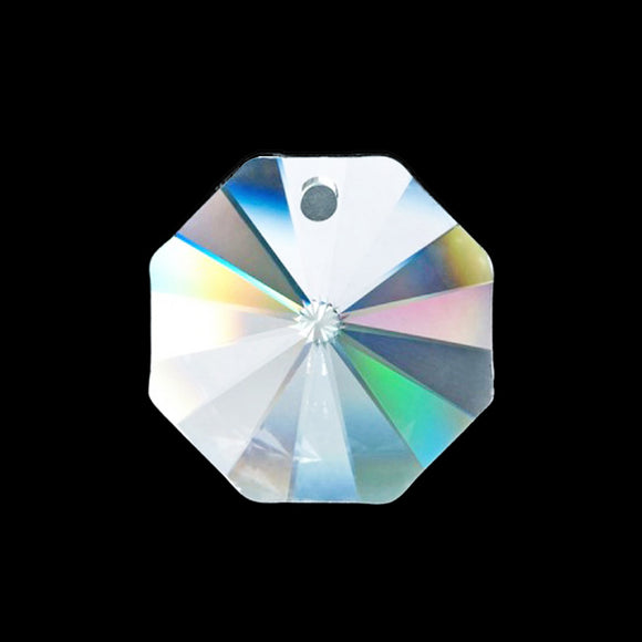Asfour Octagon Crystal Beads Suncatcher Prisms - 14mm #1031 (1-Hole) Box of 2000