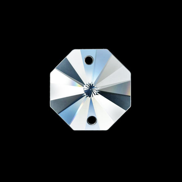 Asfour Octagon Crystal Beads Suncatcher Prisms - 14mm #1032 (2-Hole) Box of 2000