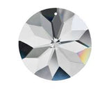 45mm - Clear Asfour Crystal Sunflower, Car Chandelier, Clear, Rainbow Maker Crystal Prism, 1 Hole