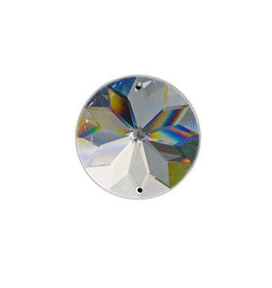 Box of 85 - Clear, Asfour Crystal Sunflower Sun catcher – 40mm Sunflower  Crystal Prism- Rainbow Maker Crystal Prism - Crystal Ornaments - Decoration Ideas - 2 Holes