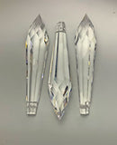 Box of 210 Asfour Crystal, Clear Lead Crystal, Drop Crystal Parts #485 - 63 MM