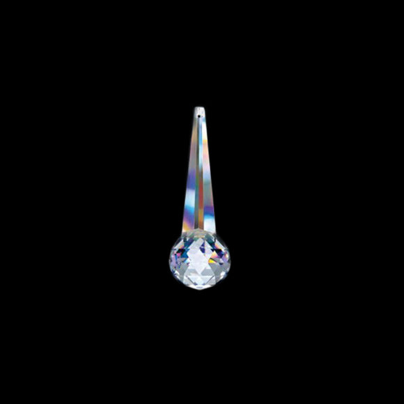 Asfour Crystals Wholesale Hexagonal With 30mm Crystal Ball At Bottom 76mm #508 - Set of 24