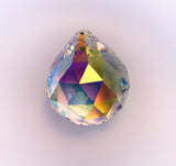 Asfour Crystal Ball Prism Suncatchers Box of 12 - 50mm, #701 - Clear AB Crystal Prism Hanging Ball, Sun Catcher Crystal, Window Crystal Ball, 1 Hole