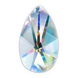 Asfour Hanging Crystals for Windows 76mm, #873 Lighting Parts - Teardrop Prisms Crystal, Lead Crystal Prisms, Geometric Prisms, House Warming Gift, 1 Hole