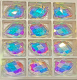 Ab-Asfour Crystal Suncatcher Prism (1.5in) Pear-shaped Swedish Pendant Rainbow Glass Chandelier #874