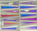 Ab - Asfour Crystal Hexagonal Drop Suncatcher Prisms (3-inch) #505 Chandelier Part - Box of 140