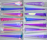 Ab - Asfour Crystal Hexagonal Drop Suncatcher Prisms (3-inch) #505 Chandelier Part - Box of 140