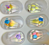 Ab - Asfour Crystal Small Drop Prism Suncatchers (20x11)mm Chandelier parts #405 - Box of 880