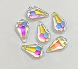 Ab - Asfour Crystal Small Drop Prism Suncatchers (20x11)mm Chandelier parts #405 - Box of 880
