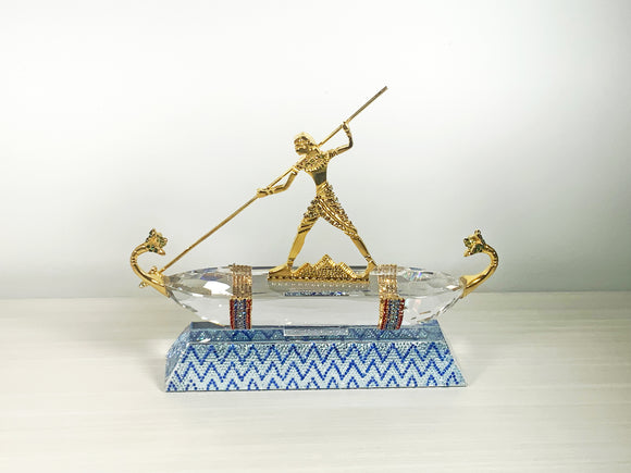 Asfour Crystal Pharonic Crystal Boat