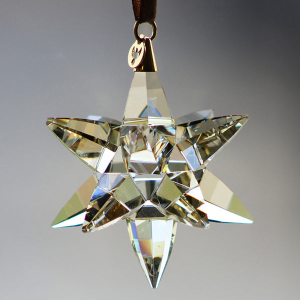 Asfour Crystal Star Pendant Golden Shadow | Full Lead | Silver Cap