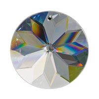 Asfour Sunflower Suncatcher Set of 10 - 45mm - Sunflower Crystal Prism - Rainbow Maker Crystal Prism - Decoration Ideas #1041 - 1 Hole