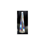 Clear Asfour Crystal, 100mm, #505 - Lamp Part, Clear Prisms 6-sided Graduated Drop, Chandelier Parts, Lighting Parts, Chandelier Part, Crystal Sun Catcher - 1 Hole