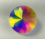 40mm - Ab Clear Asfour Crystal Sunflower Suncatcher Crystal Prism- Rainbow Maker Crystal Prism - Crystal Ornaments - Decoration Ideas - 1 Hole