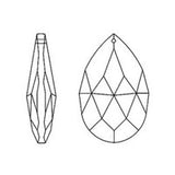 Asfour Hanging Crystals for Windows 76mm, #872 Lighting Parts - Pear Shape Prisms Crystal, Lead Crystal Prisms, Geometric Prisms, House Warming Gift, 1 Hole